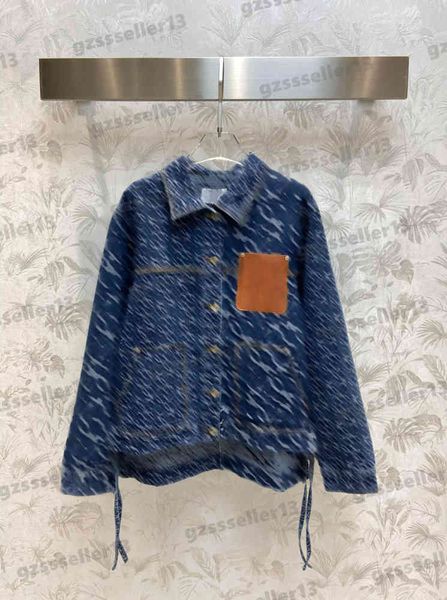 designer womens jacket lw vintage denim shirt jackets asymmetric pattern jacquard washed lapel loose lapel brand cardigan 0912, Black;brown
designer womens jacket lw vintage denim shirt jackets asymmetric pattern jacquard washed lapel loose lapel brand cardigan 0912, Black;brown