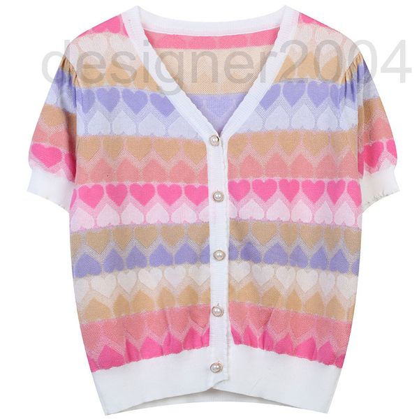 women's sweaters designer bubble sleeve knitted cardigan summer new color contrast love stripe jacquard temperament sweet v-neck thin f, White;black
women's sweaters designer bubble sleeve knitted cardigan summer new color contrast love stripe jacquard temperament sweet v-neck thin f, White;black