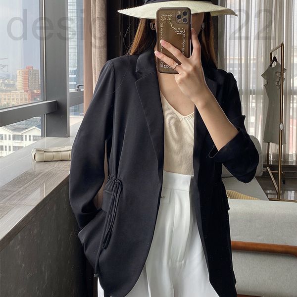 women's suits & blazers designer niche single silk 22 summer lapel drawstring waist silhouette suit rj2p, White;black
women's suits & blazers designer niche single silk 22 summer lapel drawstring waist silhouette suit rj2p, White;black