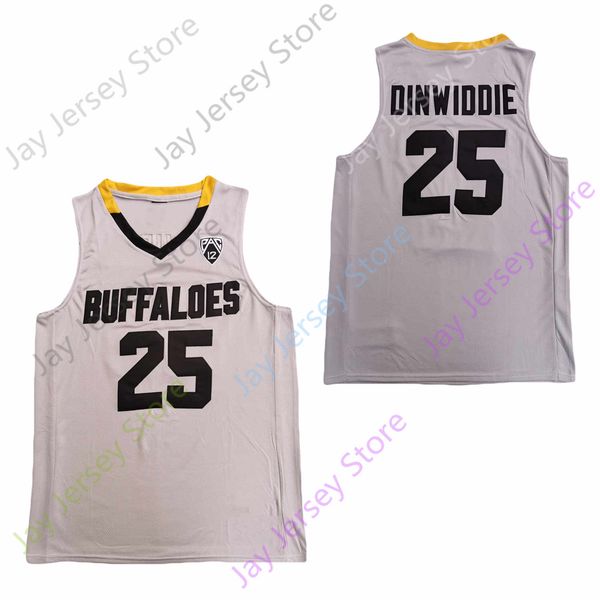2020 new ncaa college colorado buffaloes jerseys 25 dinwiddie basketball jersey grey size men youth adult, Black
2020 new ncaa college colorado buffaloes jerseys 25 dinwiddie basketball jersey grey size men youth adult, Black