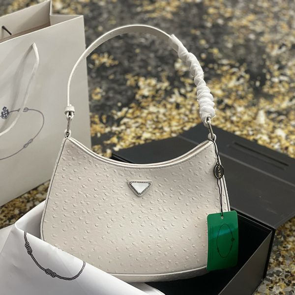 designer hobo bag cleo classic ostrich handbag shoulder bags white pink with box 27 5 20cm
designer hobo bag cleo classic ostrich handbag shoulder bags white pink with box 27 5 20cm