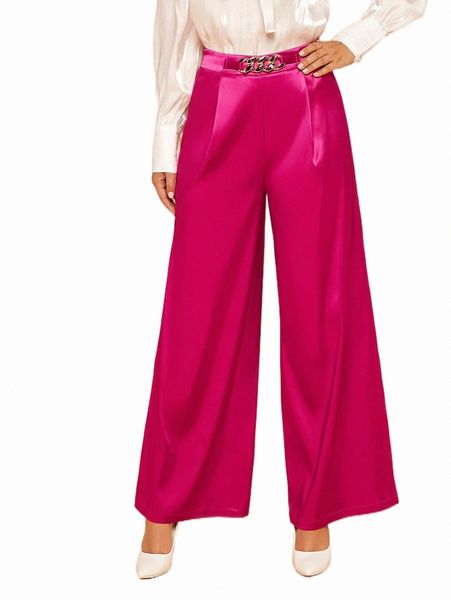 women's pants & capris high waist chain detail satin wide leg pants x8w8#, Black;white
women's pants & capris high waist chain detail satin wide leg pants x8w8#, Black;white