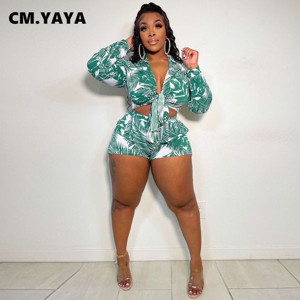 two piece dress cm.yaya elegant beach leaf women 2 set outfits sweatsuit summer shirt and shorts holiday matching tracksuit 220830, White
two piece dress cm.yaya elegant beach leaf women 2 set outfits sweatsuit summer shirt and shorts holiday matching tracksuit 220830, White