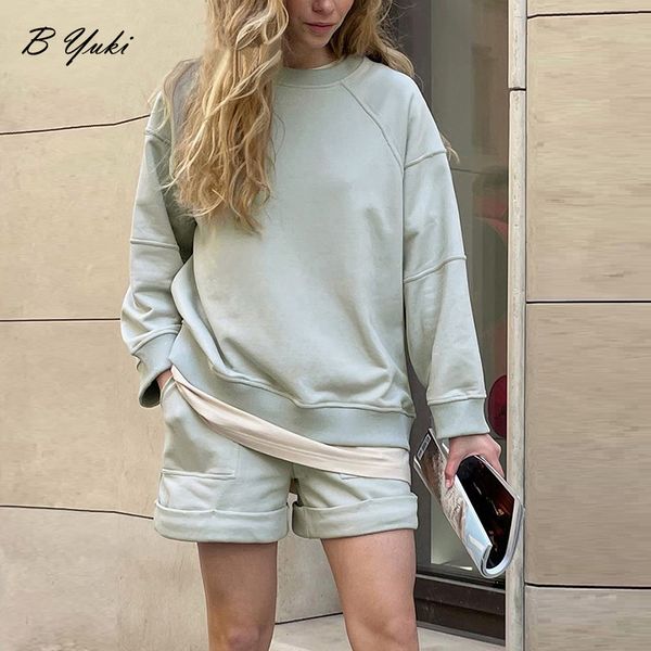two piece dress blessyuki spring summer soft cotton set women loose casual 2 pieces long sleeve sweatshirt high waist short solid outfits 22, White
two piece dress blessyuki spring summer soft cotton set women loose casual 2 pieces long sleeve sweatshirt high waist short solid outfits 22, White