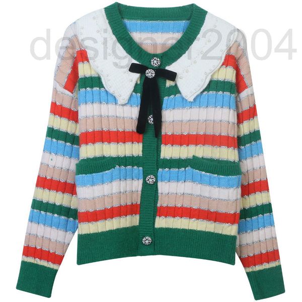 women's sweaters designer autumn and winter 2022 new women's wear color contrast stripe nail bead button splicing slim lace collar, White;black
women's sweaters designer autumn and winter 2022 new women's wear color contrast stripe nail bead button splicing slim lace collar, White;black