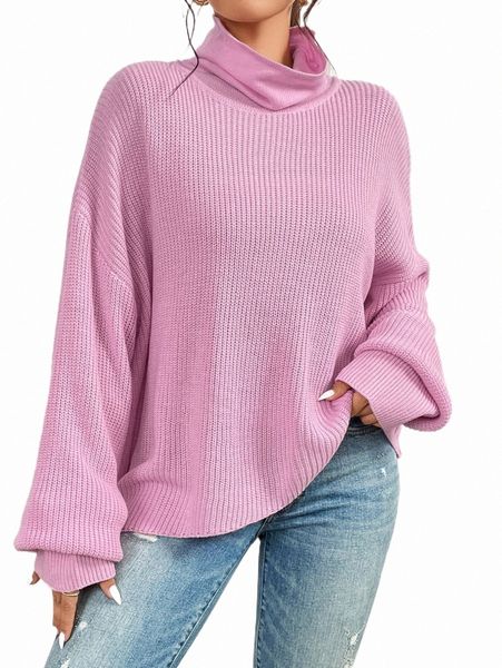women's sweaters turtleneck drop shoulder sweater 73la#, White;black
women's sweaters turtleneck drop shoulder sweater 73la#, White;black