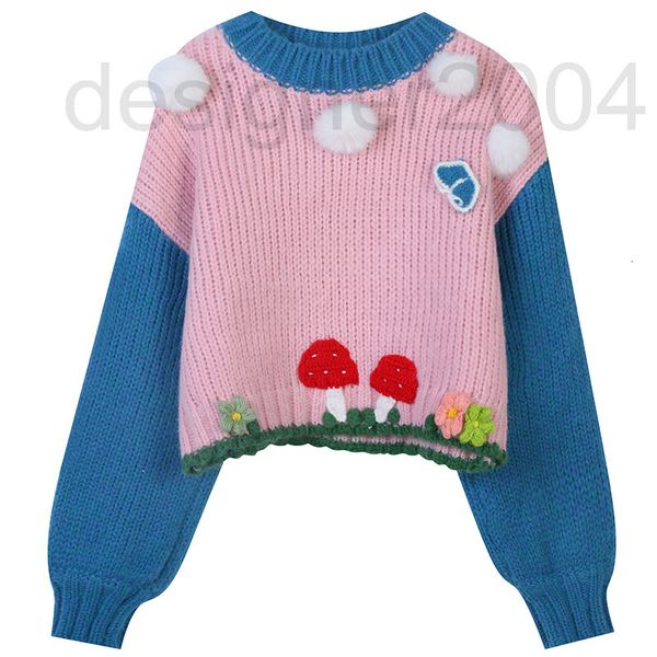 women's sweaters designer autumn winter women's 2021 new color contrast flower mushroom embroidery pom stitching sweet slim round, White;black
women's sweaters designer autumn winter women's 2021 new color contrast flower mushroom embroidery pom stitching sweet slim round, White;black