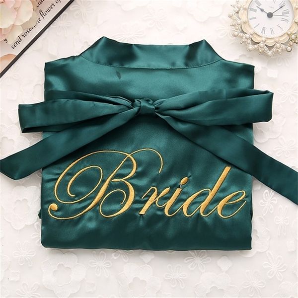 women's robe bride bridesmaid wedding embroidery kimono bathrobe gown nightgown casual satin short women nightwear sleepwear 220830
women's robe bride bridesmaid wedding embroidery kimono bathrobe gown nightgown casual satin short women nightwear sleepwear 220830