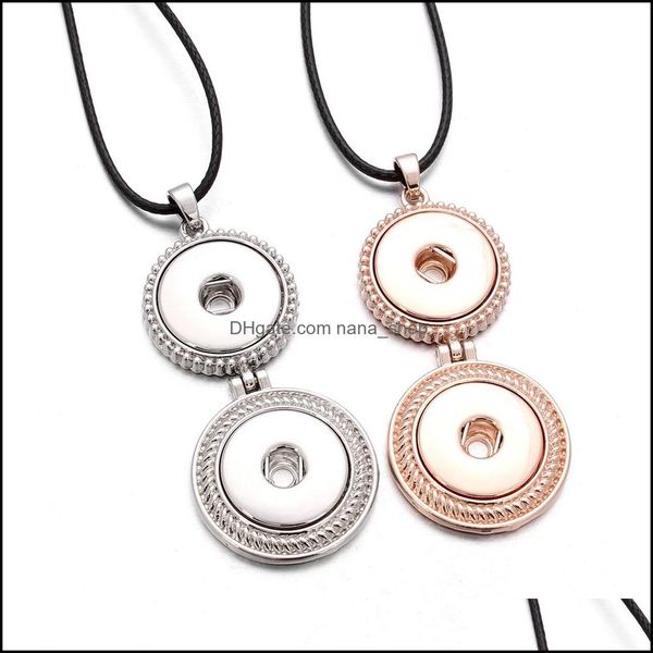 pendant necklaces vintage 2 buttons snap pendant necklace with leather chain fit 18mm button women men jewelry drop delivery nanashop dhfk8, Silver
pendant necklaces vintage 2 buttons snap pendant necklace with leather chain fit 18mm button women men jewelry drop delivery nanashop dhfk8, Silver