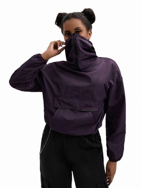 women's jackets x auralite flap pocket front anorak jacket g3d7#, Black;brown
women's jackets x auralite flap pocket front anorak jacket g3d7#, Black;brown