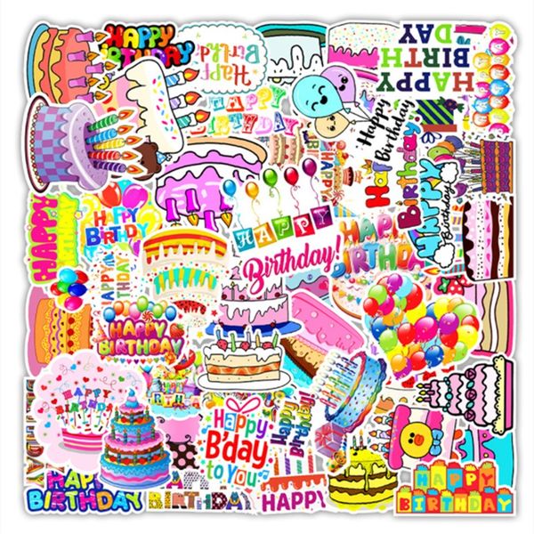 50pcs happy birthday stickers skate accessories no-duplicate waterproof vinyl colorful balloons sticker for skateboard lapluggage phone case
50pcs happy birthday stickers skate accessories no-duplicate waterproof vinyl colorful balloons sticker for skateboard lapluggage phone case