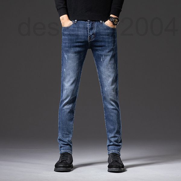 men's jeans designer summer new korean version elastic slim fit feet high-end brand long pants eb7f, Blue
men's jeans designer summer new korean version elastic slim fit feet high-end brand long pants eb7f, Blue
