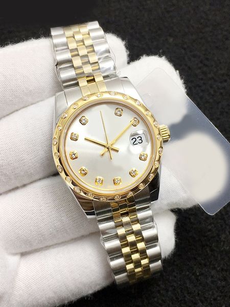 luxury women's watch white dial 31 mm scratch resistant blue crystal glass magnifying calendar window stainless steel folding buckle fu, Slivery;brown
luxury women's watch white dial 31 mm scratch resistant blue crystal glass magnifying calendar window stainless steel folding buckle fu, Slivery;brown
