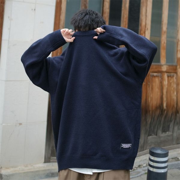 men's sweaters autumn winter harajuku black blue grey pullover sweater men streetwear casual loose long sleeve o neck knitted mens 2208, White;black
men's sweaters autumn winter harajuku black blue grey pullover sweater men streetwear casual loose long sleeve o neck knitted mens 2208, White;black