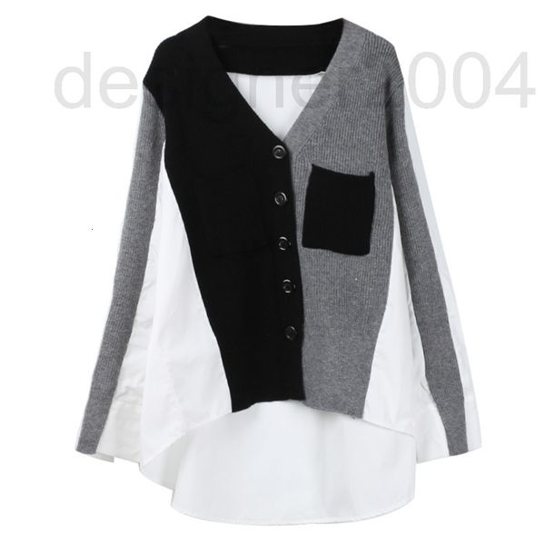 women's sweaters designer 2019 spring new women's clothing korean v-neck hem irregular shirt splicing contrast long sleeve loose c, White;black
women's sweaters designer 2019 spring new women's clothing korean v-neck hem irregular shirt splicing contrast long sleeve loose c, White;black