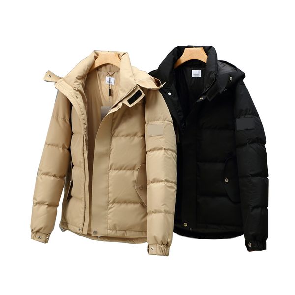 british style mens short down jacket embroidery stylist coat parka pure color hoodle thicken winter goose jackets men women with reflective, Black
british style mens short down jacket embroidery stylist coat parka pure color hoodle thicken winter goose jackets men women with reflective, Black