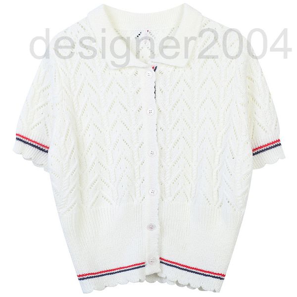women's sweaters designer tb summer knitted cardigan 2022 new color contrast stripe hook flower hollow out design temperament british s, White;black
women's sweaters designer tb summer knitted cardigan 2022 new color contrast stripe hook flower hollow out design temperament british s, White;black