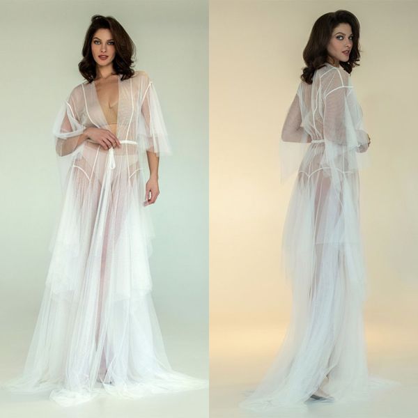 2022 new lllusion women sleepwear dress belt v-neck full sleeve custom made ruched tulle lllusion bathrobe floor-length plus size, White;pink
2022 new lllusion women sleepwear dress belt v-neck full sleeve custom made ruched tulle lllusion bathrobe floor-length plus size, White;pink