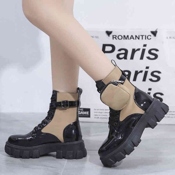 boots casual shoes fashionable pocket martin leather boots casual large 35-43 thick soled women's shoes, Black
boots casual shoes fashionable pocket martin leather boots casual large 35-43 thick soled women's shoes, Black