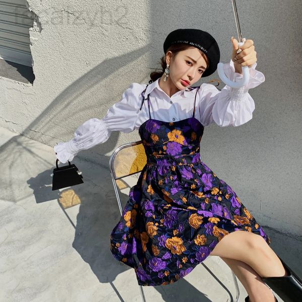 casual dresses designer 21 spring / summer new french celebrities wisteria flower oil painting suspender dress chiffon shirt a-line short sk, Black;gray
casual dresses designer 21 spring / summer new french celebrities wisteria flower oil painting suspender dress chiffon shirt a-line short sk, Black;gray