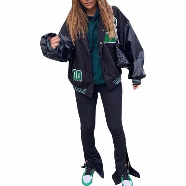 women's jackets women's jackets women oversized baseball fashion leather long sleeve letter embroidery g6vw#, Black;brown
women's jackets women's jackets women oversized baseball fashion leather long sleeve letter embroidery g6vw#, Black;brown