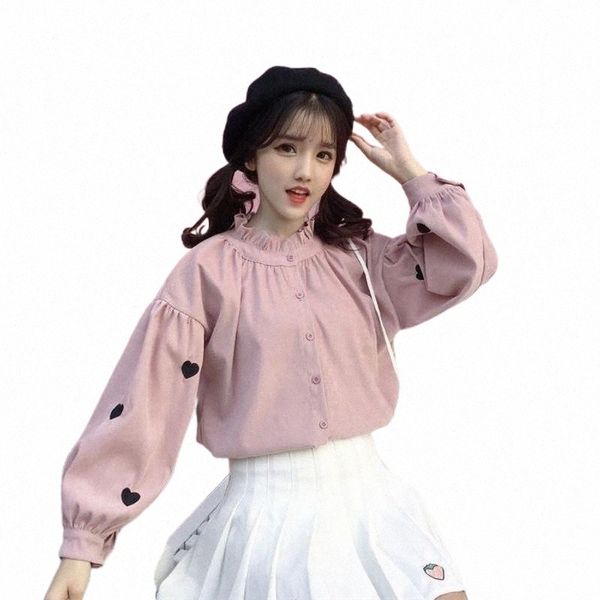 women's blouses & shirts women's blouses & shirts love heart embroidery blouse women korean half turtleneck lantern sleeve bfsingl, White
women's blouses & shirts women's blouses & shirts love heart embroidery blouse women korean half turtleneck lantern sleeve bfsingl, White
