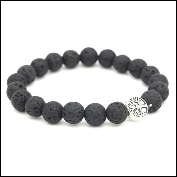 charm bracelets tree of life charms 8mm black lava stone beaded bracelet essential oil diffuser volcanic rock hand strings drop deliv dhnve, Golden;silver
charm bracelets tree of life charms 8mm black lava stone beaded bracelet essential oil diffuser volcanic rock hand strings drop deliv dhnve, Golden;silver