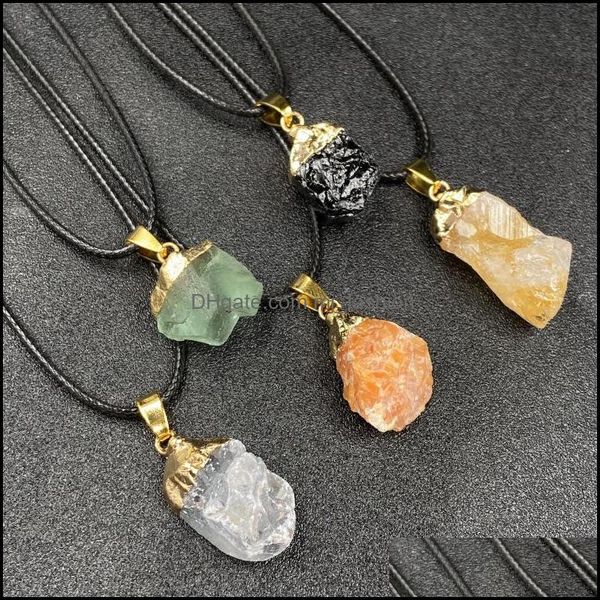 pendant necklaces healing irregar crystal rough stone pendant rope black chain for women men pendants necklace craft gif dhseller2010 dhfwz, Silver
pendant necklaces healing irregar crystal rough stone pendant rope black chain for women men pendants necklace craft gif dhseller2010 dhfwz, Silver