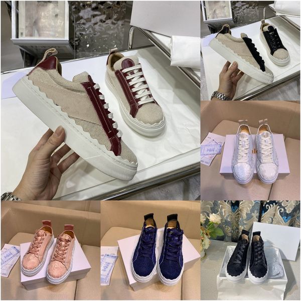 luxury embroidery lace shoes women's low lace-up casual sneakers thick-soled platform trainers beige chemical fiber suede leather mesh
luxury embroidery lace shoes women's low lace-up casual sneakers thick-soled platform trainers beige chemical fiber suede leather mesh