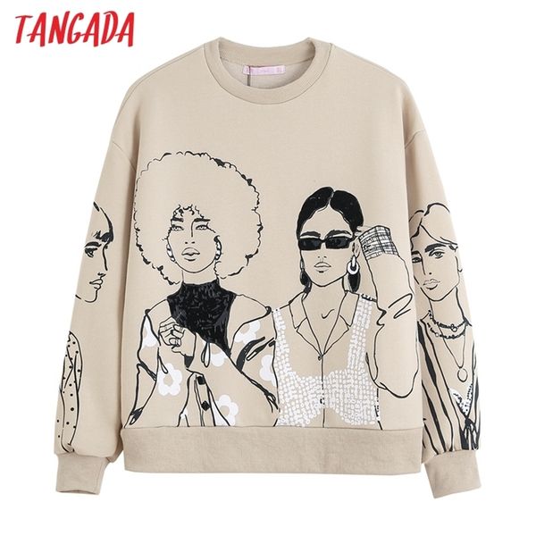 womens hoodies sweatshirts tangada women charater print gray sweatshirts oversize long sleeve o neck loose pullovers female 4h1 220831, Black
womens hoodies sweatshirts tangada women charater print gray sweatshirts oversize long sleeve o neck loose pullovers female 4h1 220831, Black