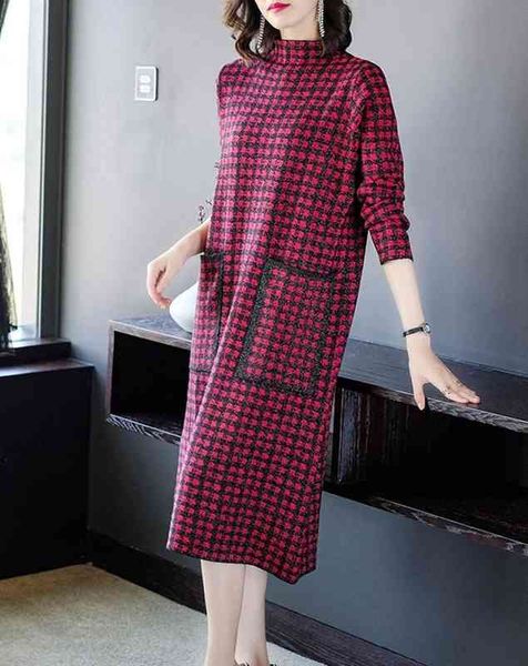 casual dresses autumn and winter thousand bird check color contrast dress round neck fashion loose long sleeve medium length skirt simple co, Black;gray
casual dresses autumn and winter thousand bird check color contrast dress round neck fashion loose long sleeve medium length skirt simple co, Black;gray