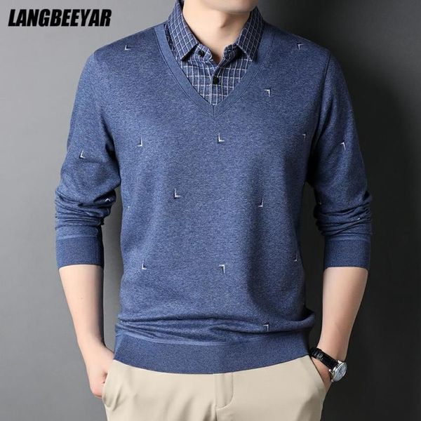 women's sweaters grade fake two fashion designer brand collared knit pullover sweater slim fit autum casual collaree jumper men clothin, White;black
women's sweaters grade fake two fashion designer brand collared knit pullover sweater slim fit autum casual collaree jumper men clothin, White;black