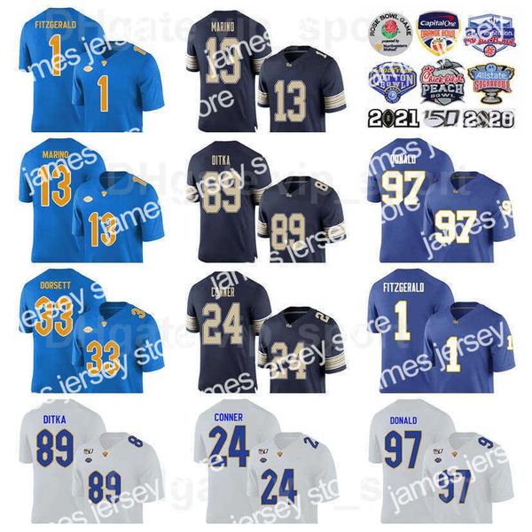 american college football wear ncaa pittsburgh panthers college football 1 larry fitzgerald jersey 33 tony dorsett 13 dan marino 24 james co, Black
american college football wear ncaa pittsburgh panthers college football 1 larry fitzgerald jersey 33 tony dorsett 13 dan marino 24 james co, Black