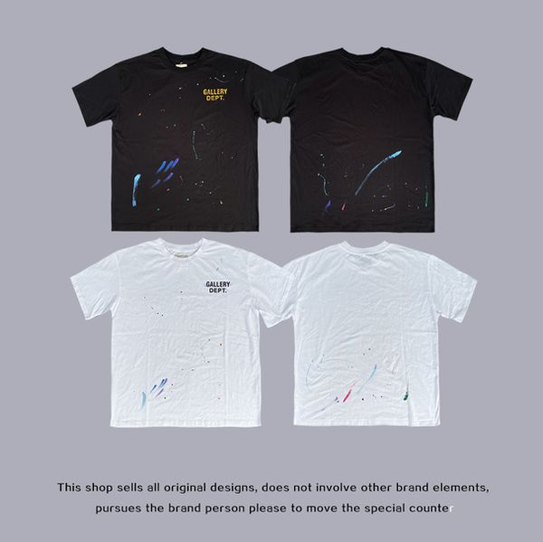 tee mens t-shirt gallerydepts high street hand painted splash vintage loose short sleeve tshirt men and women non fog, White;black
tee mens t-shirt gallerydepts high street hand painted splash vintage loose short sleeve tshirt men and women non fog, White;black