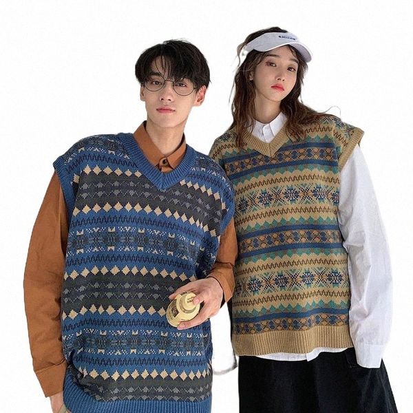men's sweaters sweater vest men's fashion retro casual v-neck knitted pullover men streetwear male clothes wild loose couple s-xl, White;black
men's sweaters sweater vest men's fashion retro casual v-neck knitted pullover men streetwear male clothes wild loose couple s-xl, White;black
