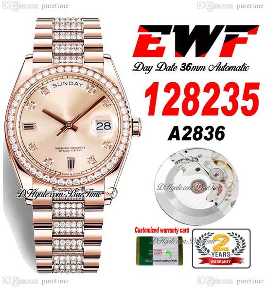 ewf day date 128235 a2836 automatic watch mens ladies rose gold champagne diamonds case and presidential bracelet same serial card super edi, Slivery;brown
ewf day date 128235 a2836 automatic watch mens ladies rose gold champagne diamonds case and presidential bracelet same serial card super edi, Slivery;brown