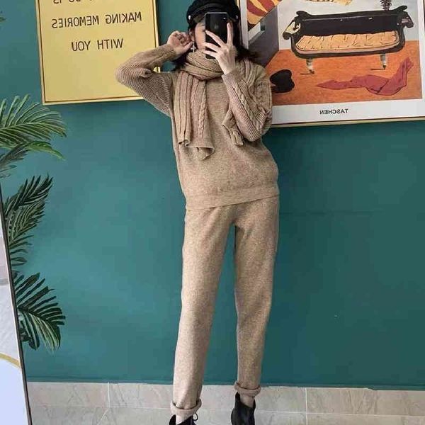 women's tracksuits sweater set autumn slim loose sweater pencil pants splicing neck western style fashion three piece 1heh, Gray
women's tracksuits sweater set autumn slim loose sweater pencil pants splicing neck western style fashion three piece 1heh, Gray