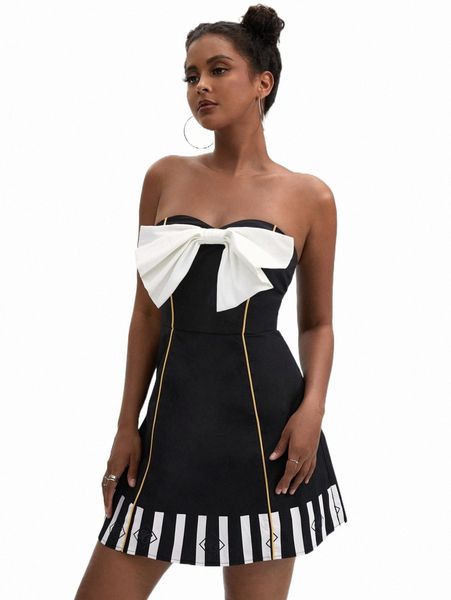 casual dresses x jacqueline city color block bow front tube dress c1qr#, Black;gray
casual dresses x jacqueline city color block bow front tube dress c1qr#, Black;gray