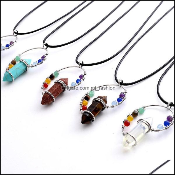 pendant necklaces fashion 7 chakras wire wrap conch shape pendant natural healing stone crystal quartz pendum opal ameth dhseller2010 dh0lo, Silver
pendant necklaces fashion 7 chakras wire wrap conch shape pendant natural healing stone crystal quartz pendum opal ameth dhseller2010 dh0lo, Silver
