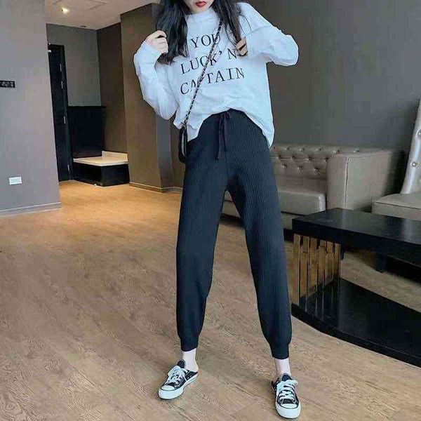 women's pants capris harlem pants autumn small foot binding versatile urban leisure loose and thin casual c6je, Black;white
women's pants capris harlem pants autumn small foot binding versatile urban leisure loose and thin casual c6je, Black;white