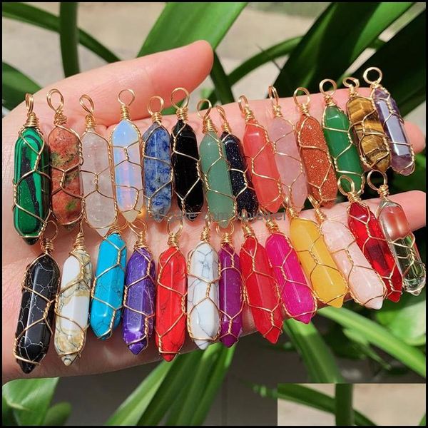 pendant necklaces gold sier wire wrap chakra stone point pendum pendant healing crystal reiki charms for necklace jewelr dhseller2010 dhhgp, Silver
pendant necklaces gold sier wire wrap chakra stone point pendum pendant healing crystal reiki charms for necklace jewelr dhseller2010 dhhgp, Silver