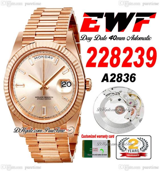ewf day date 228235 a2836 automatic mens watch 40 rose gold fluted champagne baguette diamond dial presidential bracelet same serial card su, Slivery;brown
ewf day date 228235 a2836 automatic mens watch 40 rose gold fluted champagne baguette diamond dial presidential bracelet same serial card su, Slivery;brown