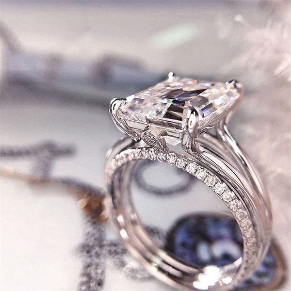 solitaire ring wedding rings luxury 5carat solid 18k white gold engagement emerald cut lab grown diamond for women 220829, Golden;silver
solitaire ring wedding rings luxury 5carat solid 18k white gold engagement emerald cut lab grown diamond for women 220829, Golden;silver