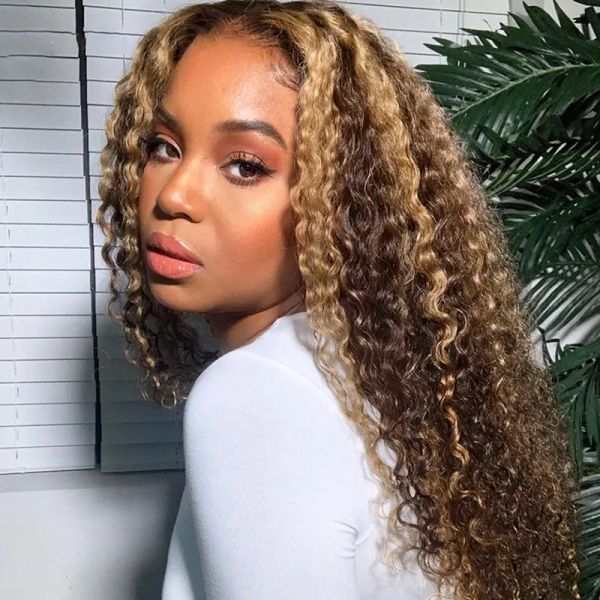 highlight wig deep curly p4/27 piano colored wig 13x4 lace transparent front frontal wigs wave natural hairline bleached knots 150% density, Black;brown
highlight wig deep curly p4/27 piano colored wig 13x4 lace transparent front frontal wigs wave natural hairline bleached knots 150% density, Black;brown