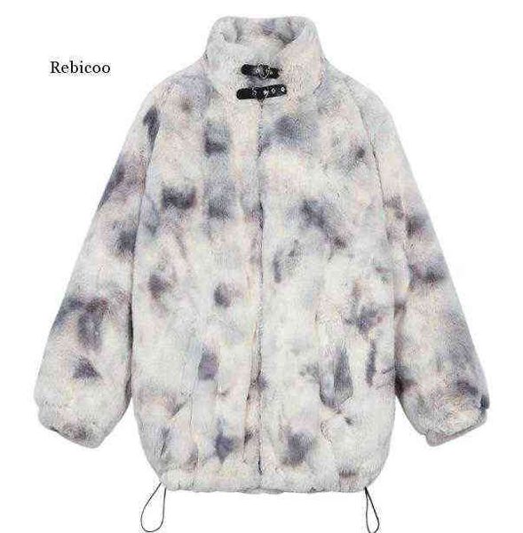 women's cape tie-dyed plush coat women teddy coat autumn lapel printed autumn winter faux fur jacket coat women casual overcoat t220831, Black
women's cape tie-dyed plush coat women teddy coat autumn lapel printed autumn winter faux fur jacket coat women casual overcoat t220831, Black