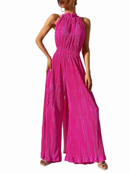 women's jumpsuits & rompers tie back wide leg plisse halter jumpsuit k9an#, Black;white
women's jumpsuits & rompers tie back wide leg plisse halter jumpsuit k9an#, Black;white