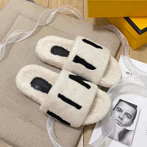 2023 designer sandals women 's slippers black white wool large letter lamb slide platform
2023 designer sandals women 's slippers black white wool large letter lamb slide platform