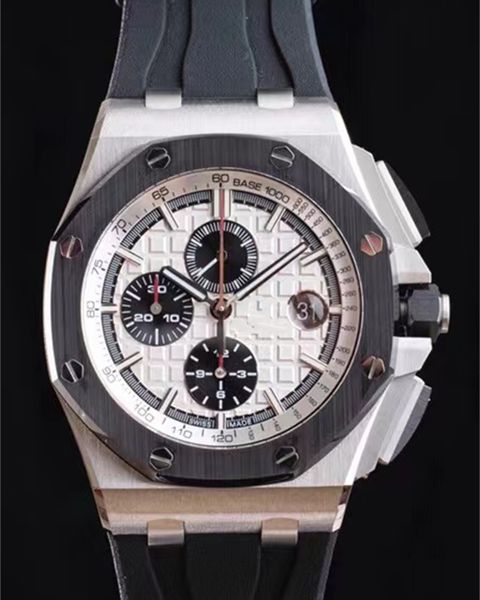 26400 montre de luxe men watches 3126 automatic timing machinery movement watches rubber strap double-sided sapphire lens /0005, Slivery;brown
26400 montre de luxe men watches 3126 automatic timing machinery movement watches rubber strap double-sided sapphire lens /0005, Slivery;brown