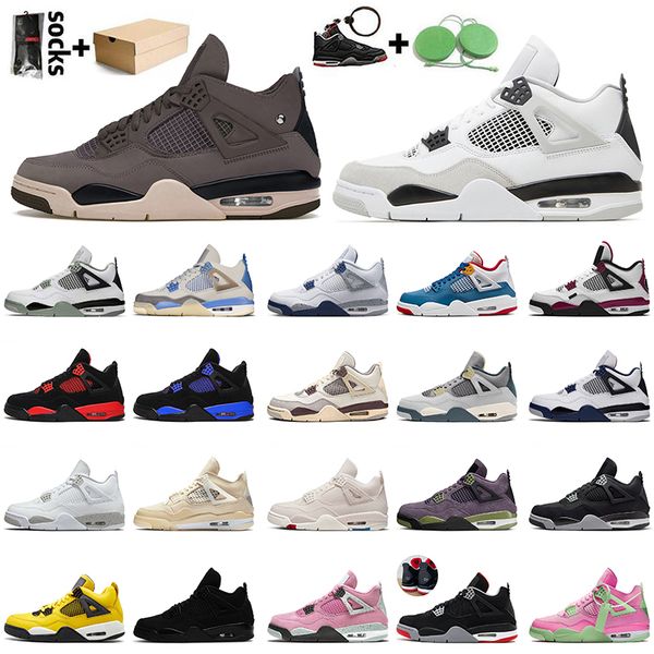 2022 women mens jumpman 4 basketball shoes messy room 4s a ma maniere sail white oreo military black cat canvas red thunder midnight navy ps, White;red
2022 women mens jumpman 4 basketball shoes messy room 4s a ma maniere sail white oreo military black cat canvas red thunder midnight navy ps, White;red