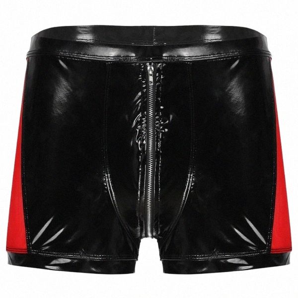 underpants underpants men latex lingeire underwear glossy patent leather contrast color boxers shorts see through mesh patchwork zipper v5du, Black;white
underpants underpants men latex lingeire underwear glossy patent leather contrast color boxers shorts see through mesh patchwork zipper v5du, Black;white